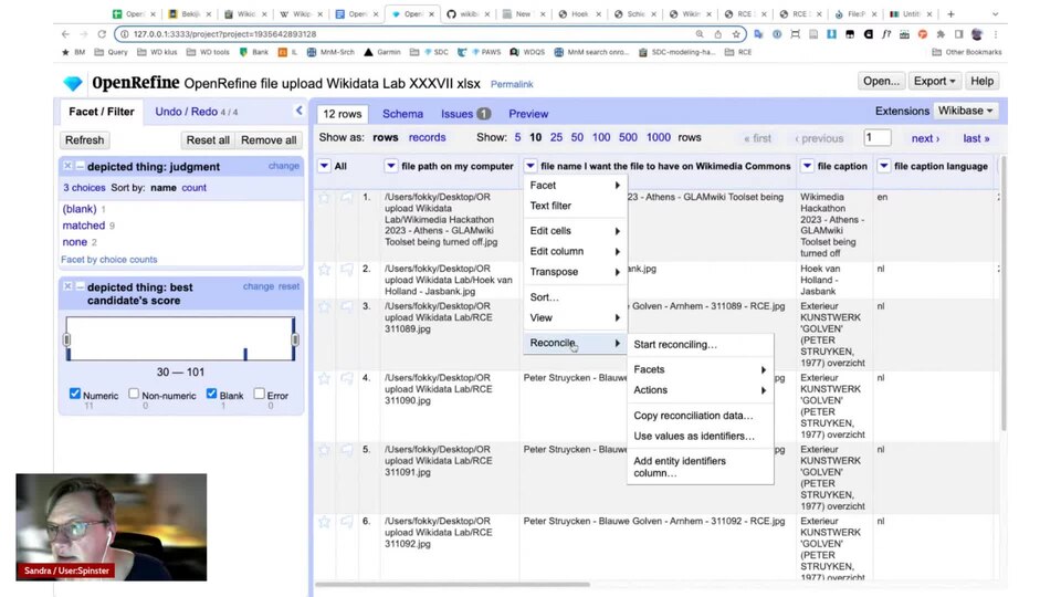 Wikidata Lab XXXVII - Uploading images to Wikimedia Commons with OpenRefine.webm